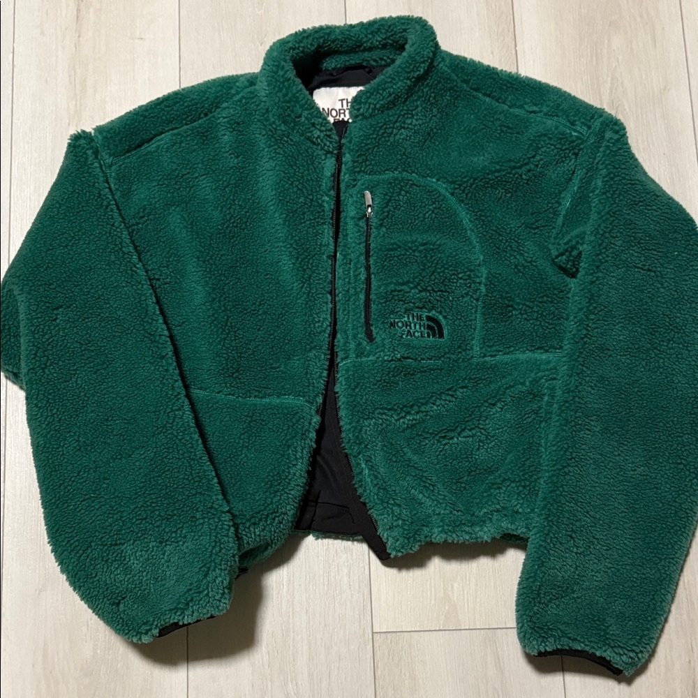 The North Face Emerald Green Sherpa Fleece Jacket Women’s Coat size S